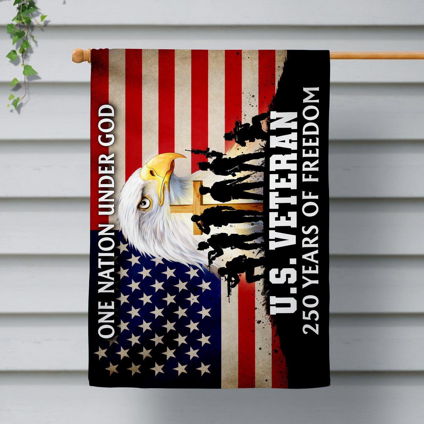 Patriotic 250th Anniversary 1776 2026 United States of America Semiquincentennial Grommet Flag