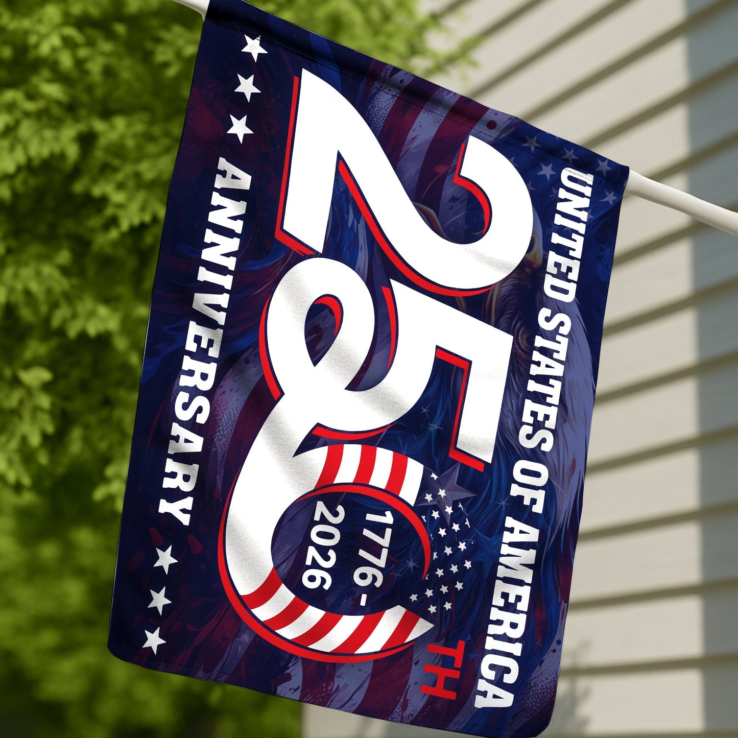 250th Anniversary 1776 2026 United States of America Semiquincentennial Grommet Flag