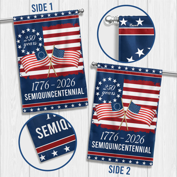 American Flag - America 250th Anniversary Semiquincentennial Decorative Flag