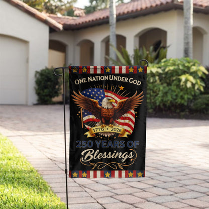 Eagle Design 250th Anniversary American Flag – One Nation Under God, 1776-2026