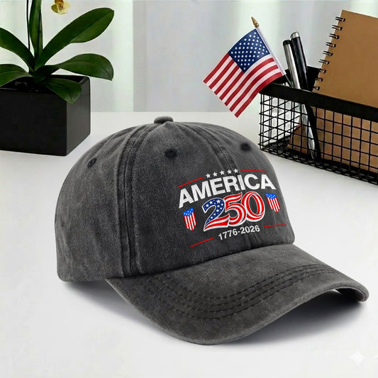 America 250 Baseball Cap 250th Anniversary USA Hat - Patriotic Vintage Cap 1776-2026 Independence Day Gift