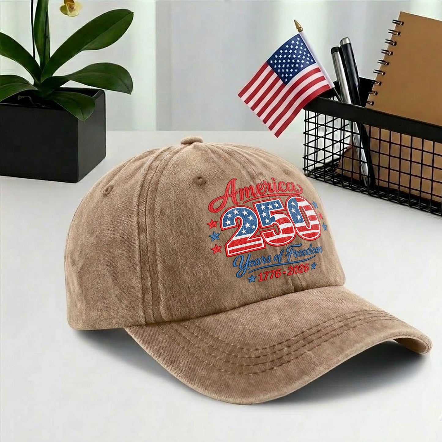 America 250 250th Anniversary Baseball Cap - 1776-2026 Years of Freedom Patriotic Hat