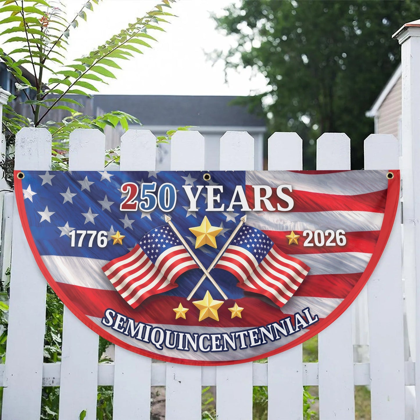 USA 250th Anniversary American Flag, Patriotic 1776 2026 Semiquincentennial Decor