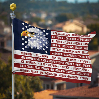 Patriotic 250th Anniversary 1776 2026 United States of America Semiquincentennial Grommet Flag