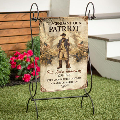 Personalized 250th Anniversary - 1776-2026 Descendant of a Patriot Flag