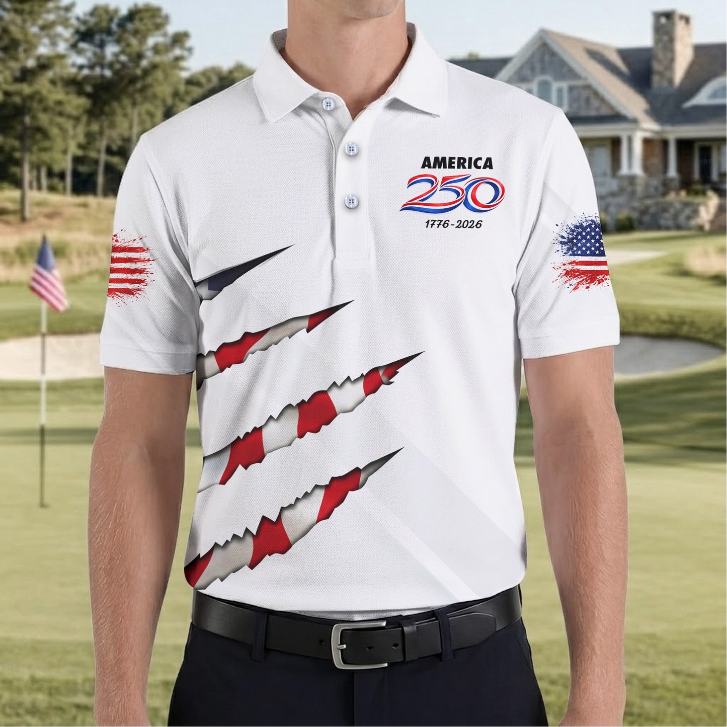 250th Anniversary Scratch Eagle Polo Shirt