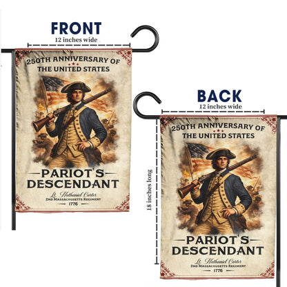 250th Anniversary Flag - Personalized Patriotic Flag with US History and Patriot Legacy