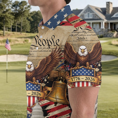 We The People Semiquincentennial Proud America 4th Of July Polo