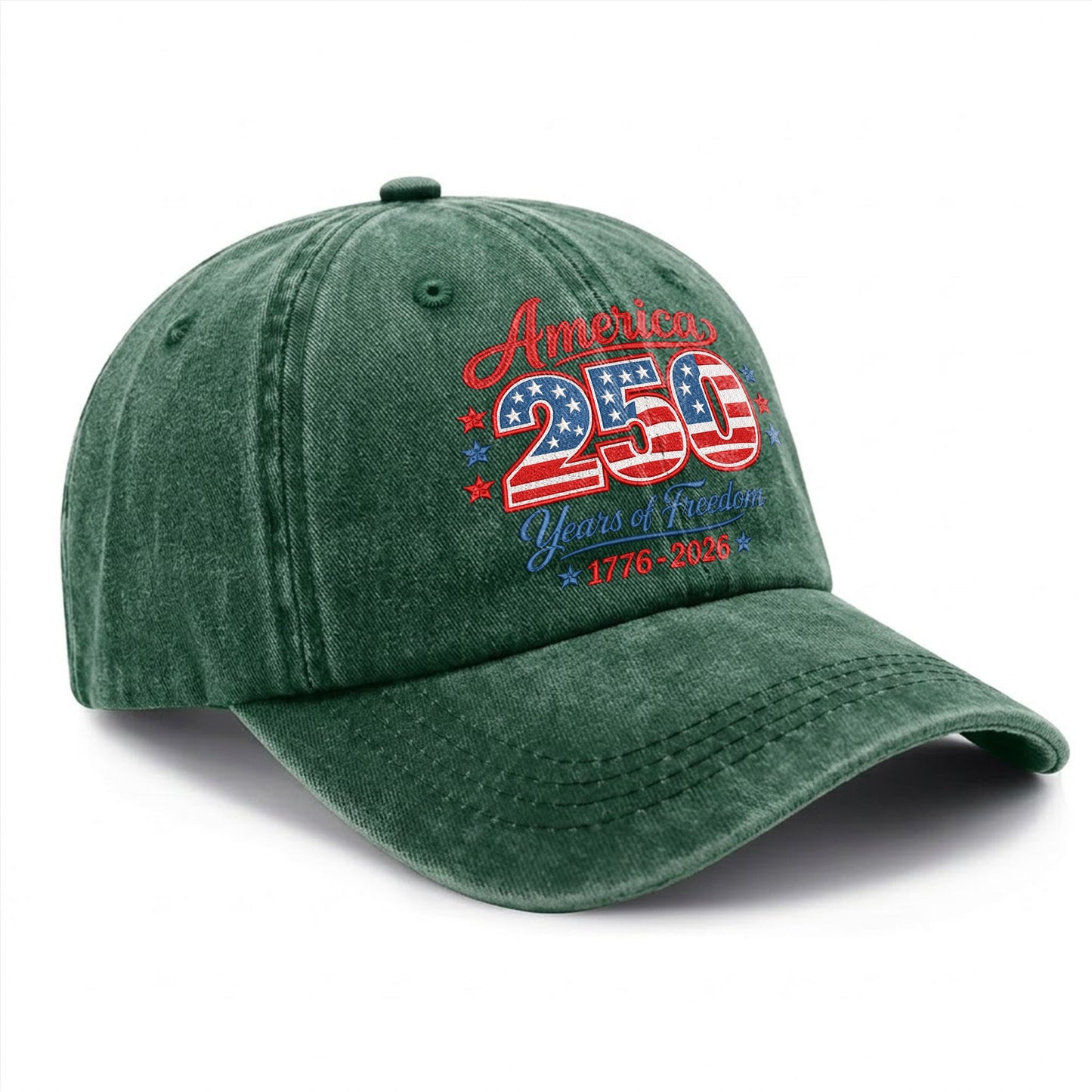 America 250 250th Anniversary Baseball Cap - 1776-2026 Years of Freedom Patriotic Hat