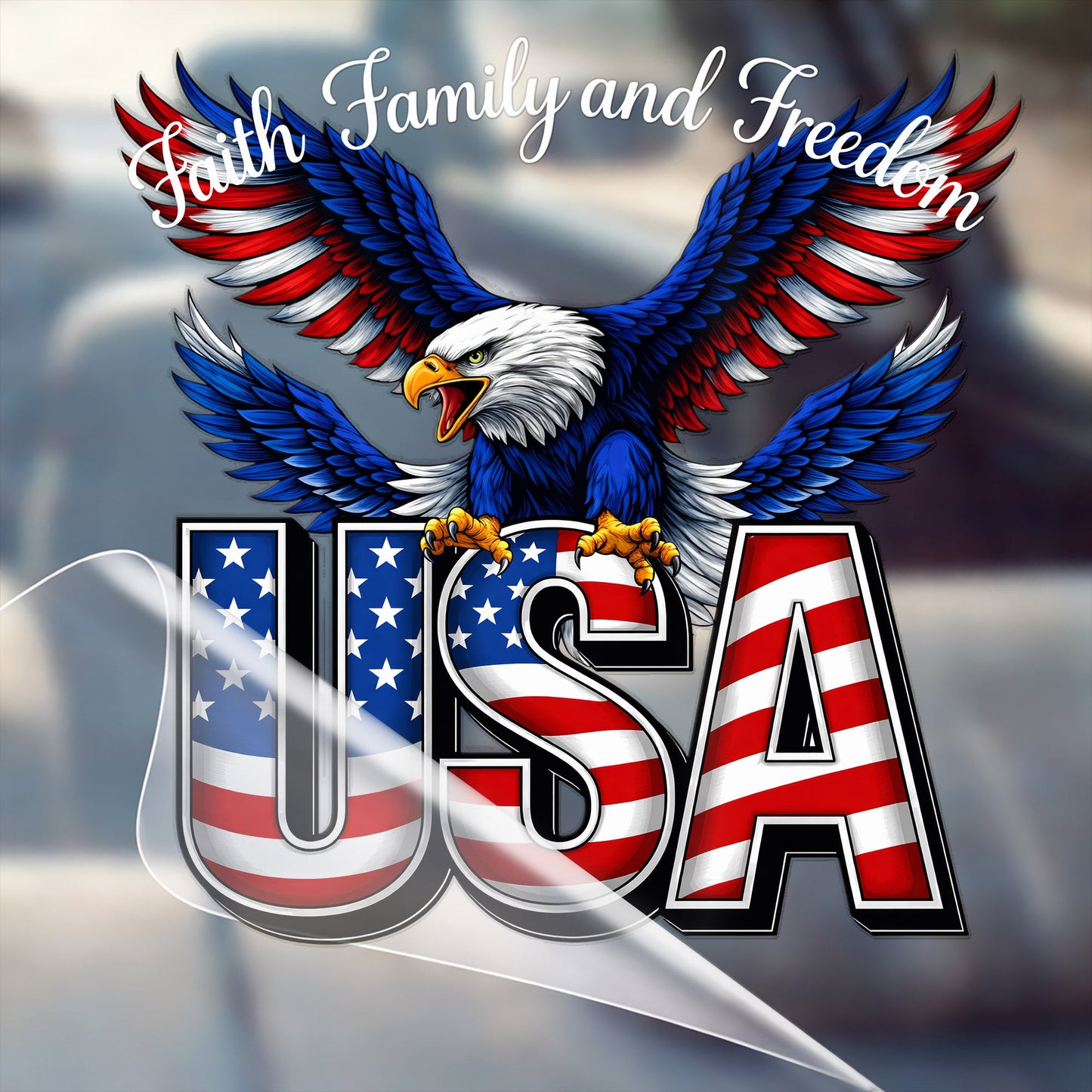🔥 LIMITED TIME OFFER - Faith Freedom USA Eagle Cross Decal – 250th Anniversary 1776-2026 Sticker