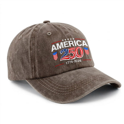 America 250 Baseball Cap 250th Anniversary USA Hat - Patriotic Vintage Cap 1776-2026 Independence Day Gift