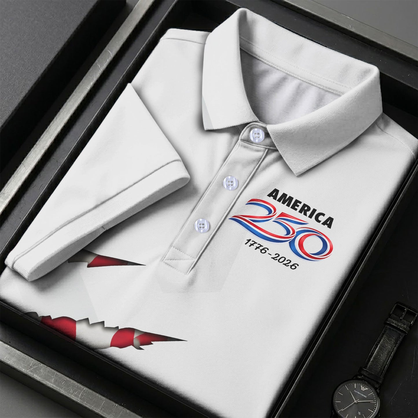 250th Anniversary Scratch Eagle Polo Shirt