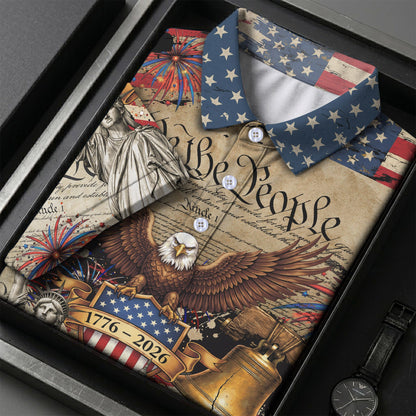 We The People Semiquincentennial Proud America 4th Of July Polo
