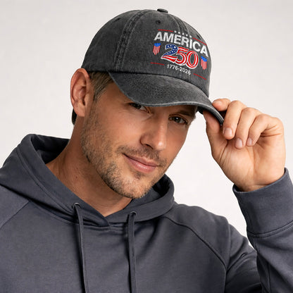 America 250 Baseball Cap 250th Anniversary USA Hat - Patriotic Vintage Cap 1776-2026 Independence Day Gift