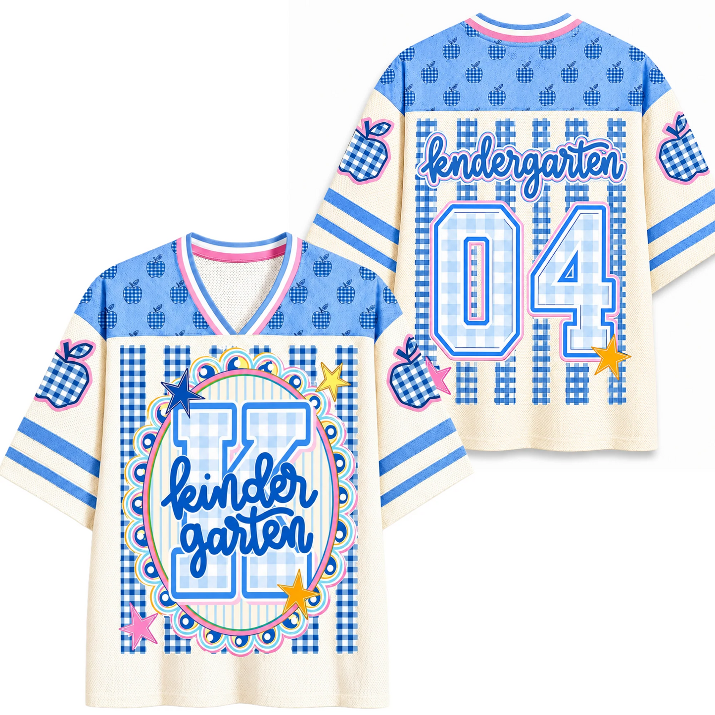 Custom Teacher Mesh Football Jersey, Personalized Back-to-School Shirt