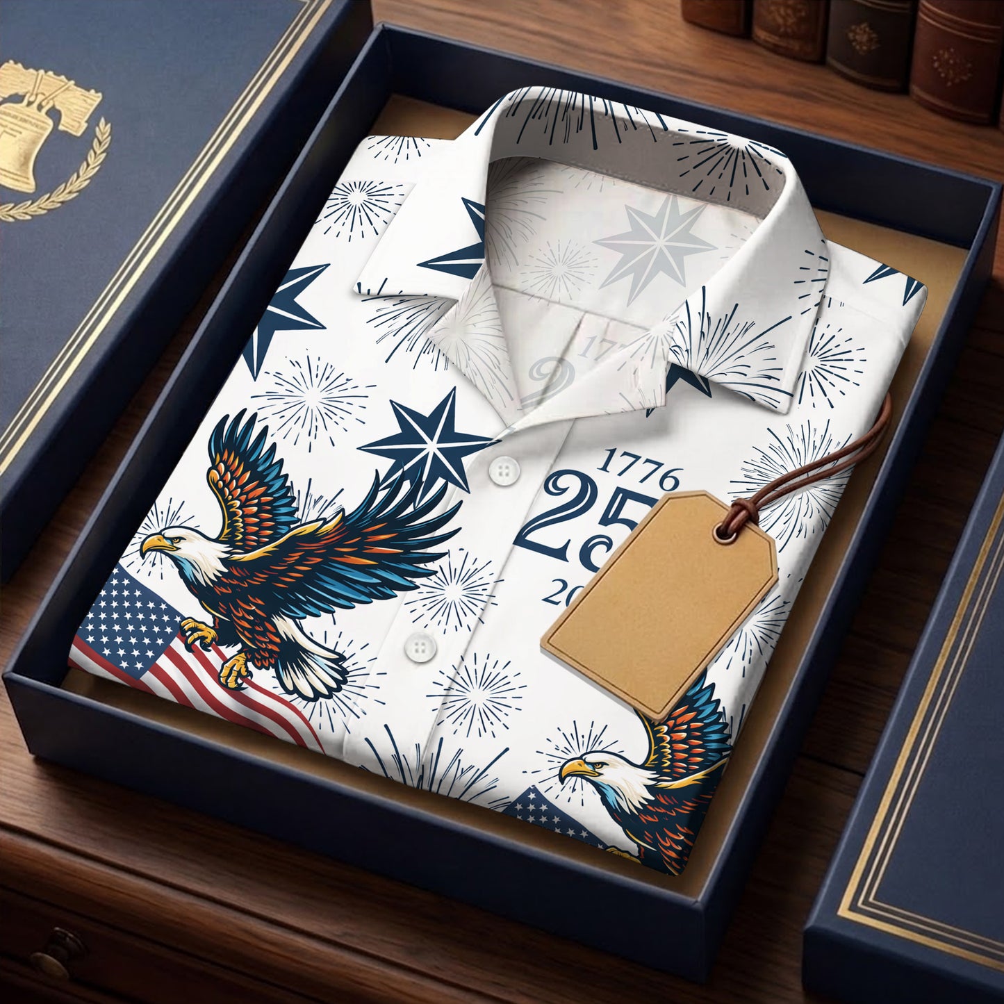 Patriotic Statue of Liberty 1776–2026 - USA 250th Anniversary Hawaiian Shirt