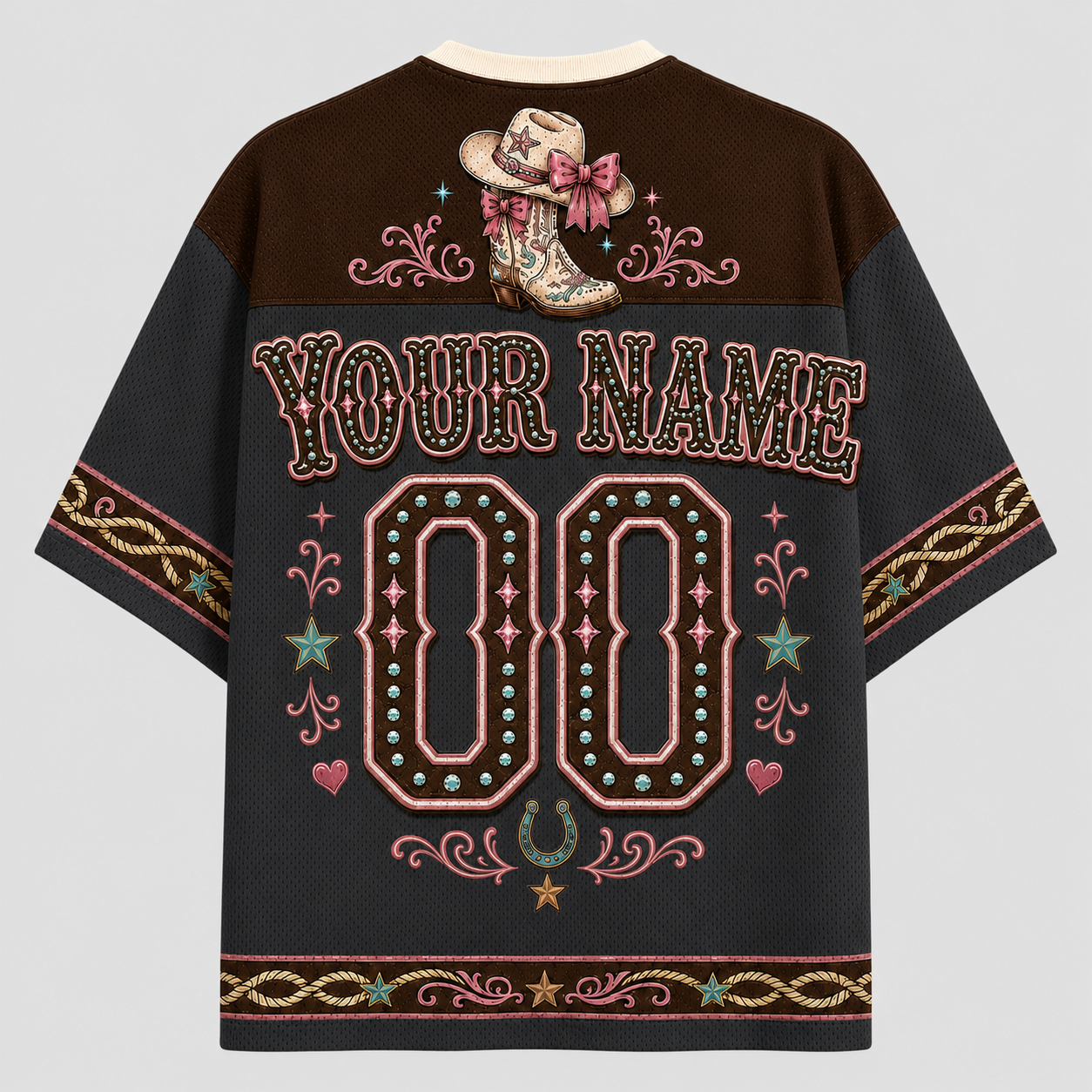 Cowgirl Rebel Western Mesh Jersey – Skull & Cowboy Boots