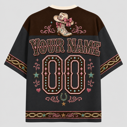 Cowgirl Rebel Western Mesh Jersey – Skull & Cowboy Boots