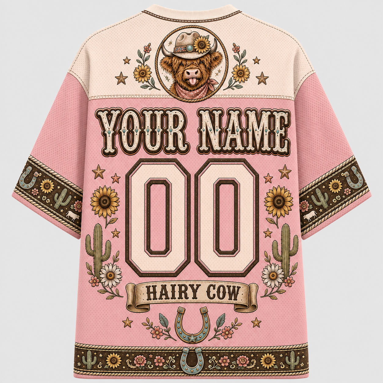 Hairy Cow Cowgirl Mesh Jersey – Western Highland Cow