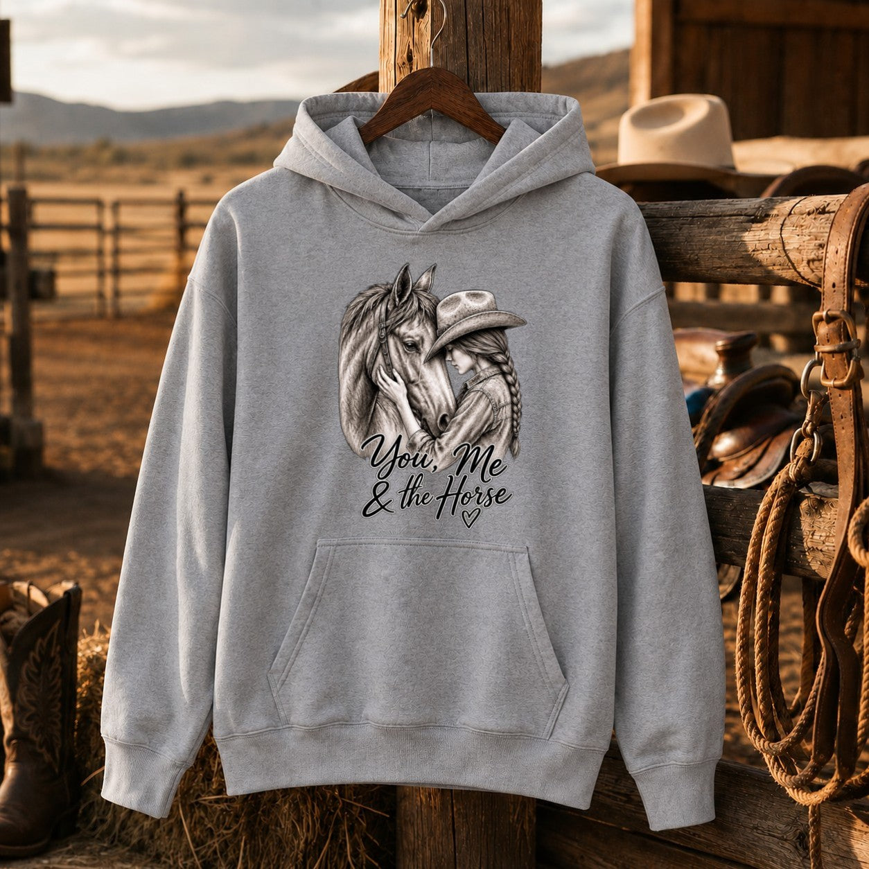 Cowgirl Horse Shirt, Western Horse Lover Tee, Equestrian Gift for Women -Unisex Tshirt /Hoodie/Sweatshirt