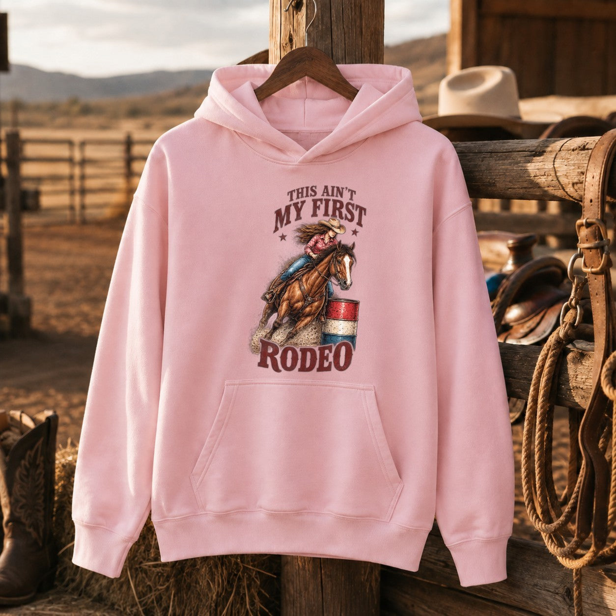 This Ain’t My First Rodeo Cowgirl Shirt, Western Horse Riding – Unisex Tshirt/Hoodie/Sweatshirt