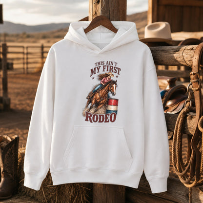 This Ain’t My First Rodeo Cowgirl Shirt, Western Horse Riding – Unisex Tshirt/Hoodie/Sweatshirt