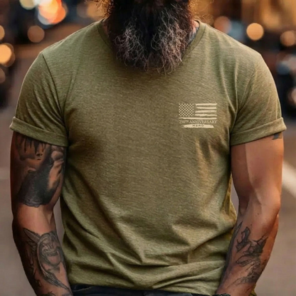 250 Years Of Freedom Military Green Tee - Two Sides