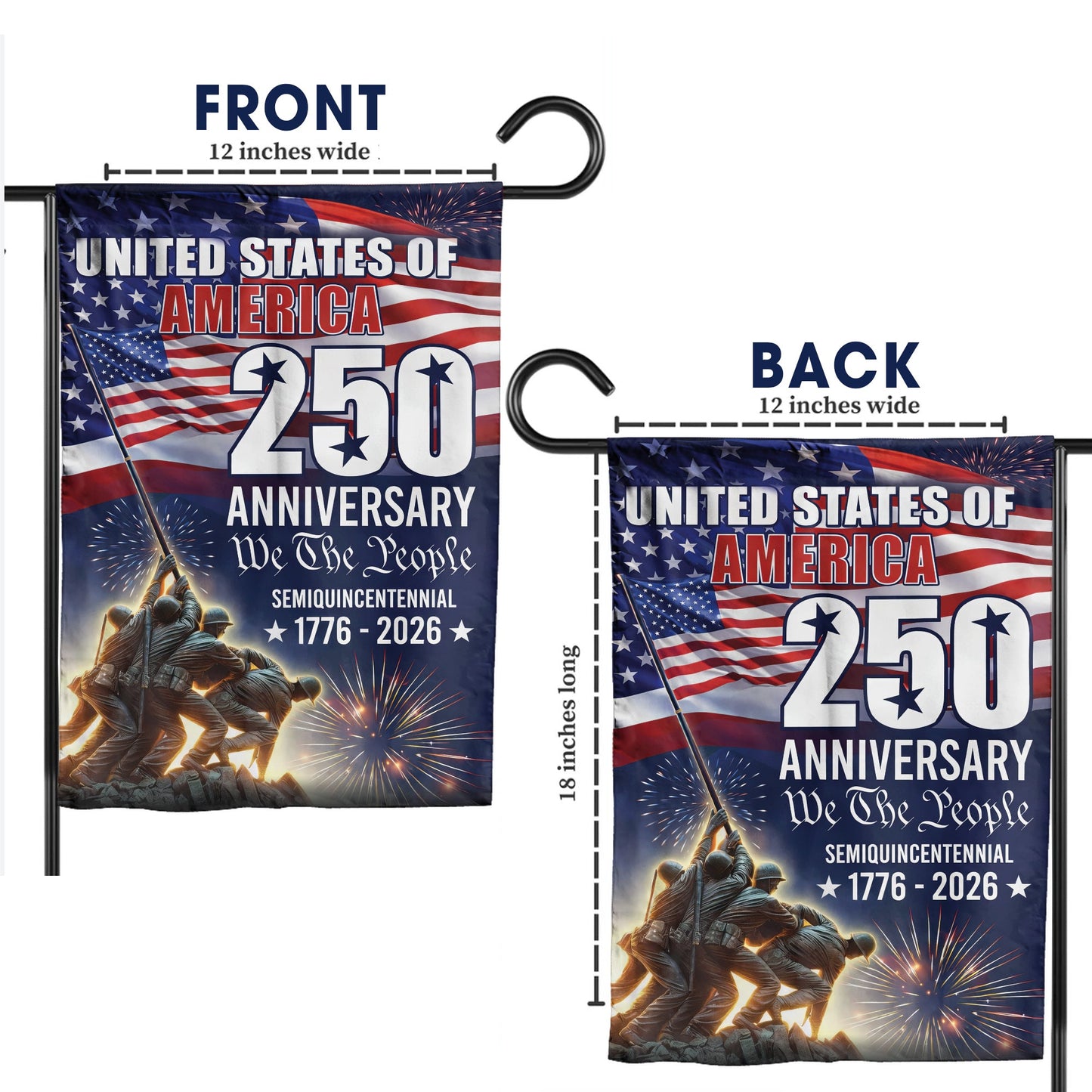 We The People 250th Anniversary American Flag, Patriotic 1776 2026