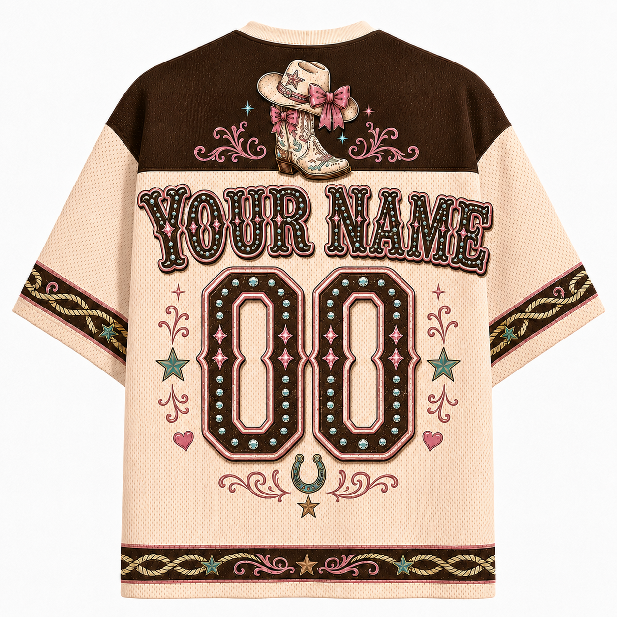 Cowgirl Rebel Western Mesh Jersey – Skull & Cowboy Boots