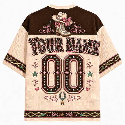 Cowgirl Rebel Western Mesh Jersey – Skull & Cowboy Boots