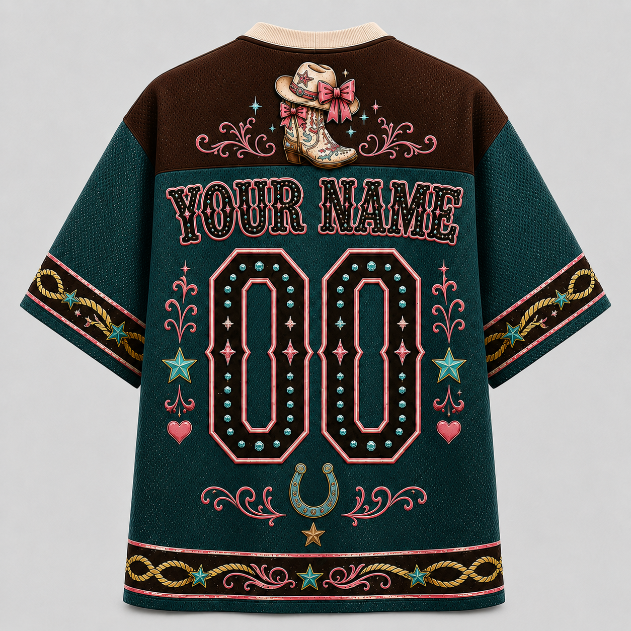 Cowgirl Rebel Western Mesh Jersey – Skull & Cowboy Boots