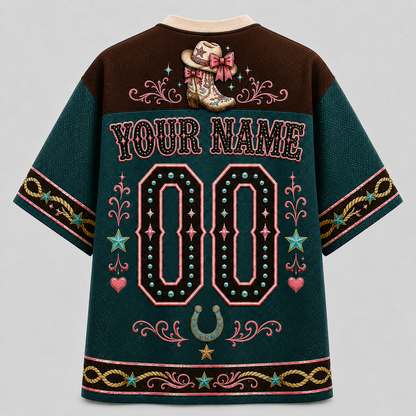 Cowgirl Rebel Western Mesh Jersey – Skull & Cowboy Boots
