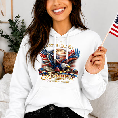 250th Anniversary USA Shirt – Eagle, Flag, and Stars Design, Unisex Tee for All Ages