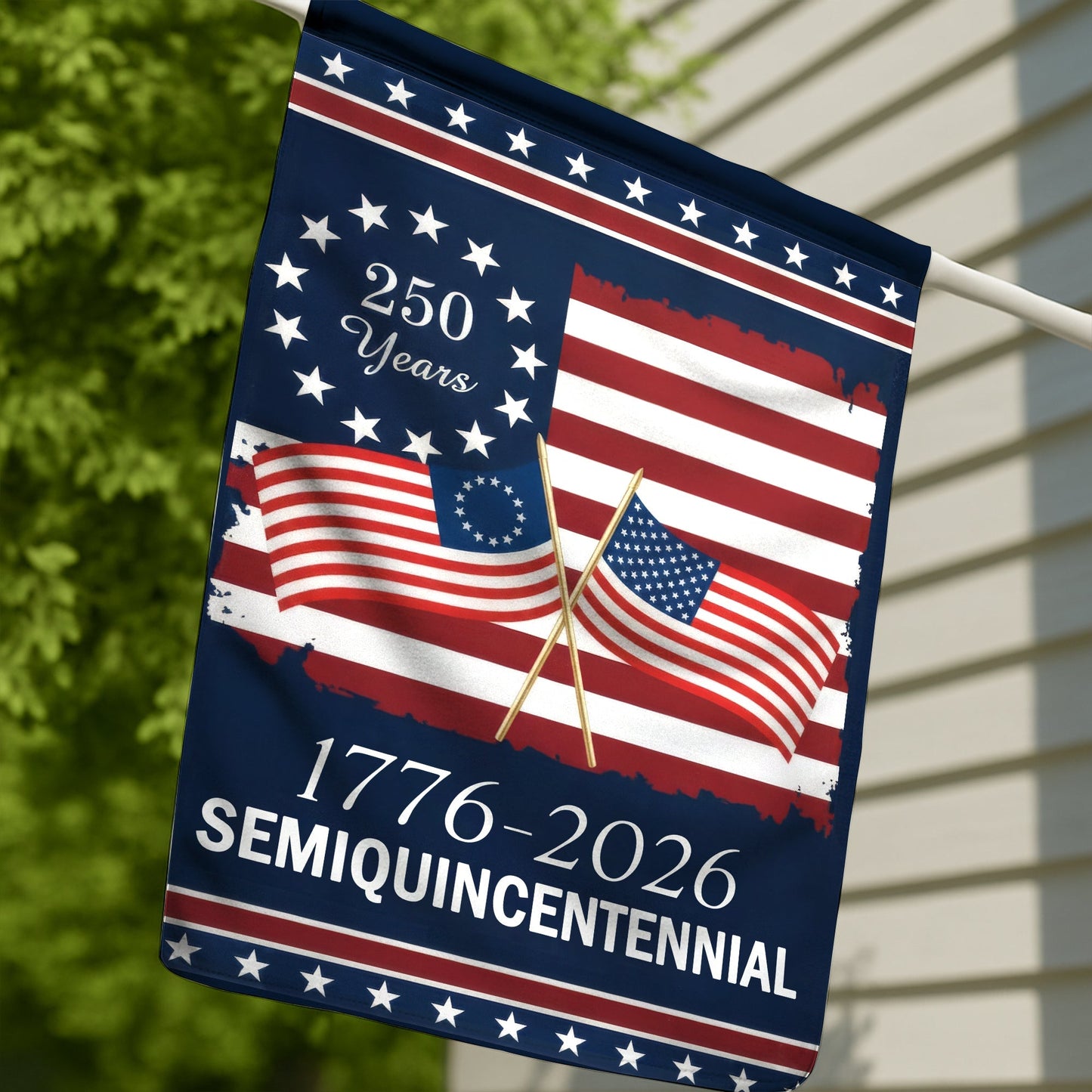 American Flag - America 250th Anniversary Semiquincentennial Decorative Flag
