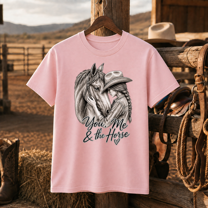 Cowgirl Horse Shirt, Western Horse Lover Tee, Equestrian Gift for Women -Unisex Tshirt /Hoodie/Sweatshirt