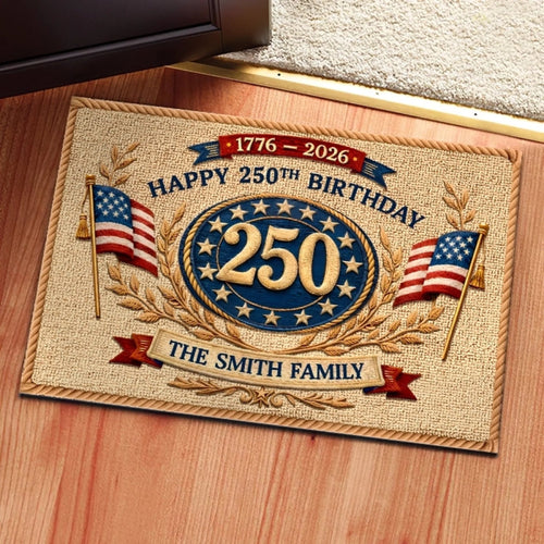 Personalized Doormat - 250th Anniversary 1776 2026 United States