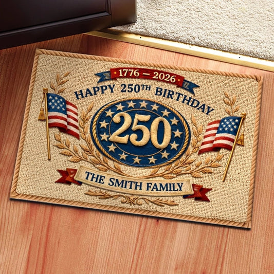 Personalized Doormat - 250th Anniversary 1776 2026 United States