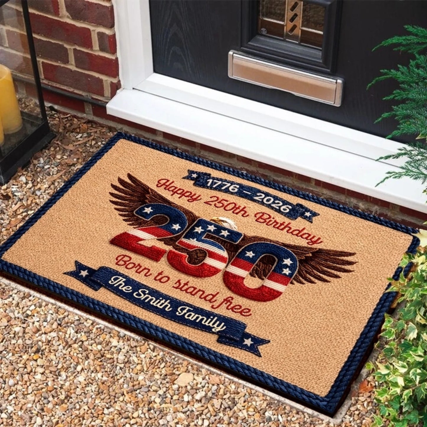 Personalized Doormat - 250th Anniversary 1776 2026 United States