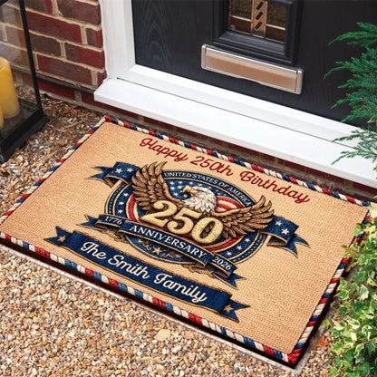 Personalized Doormat - 250th Anniversary 1776 2026 United States