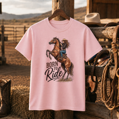 Born To Ride Cowgirl Horse Shirt, Western Riding Apparel – Unisex Tshirt/Hoodie/Sweatshirt