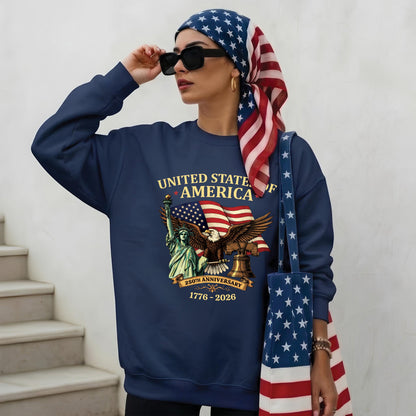 "United States of America" 250th Anniversary Shirt Unisex with Patriotic Symbolism