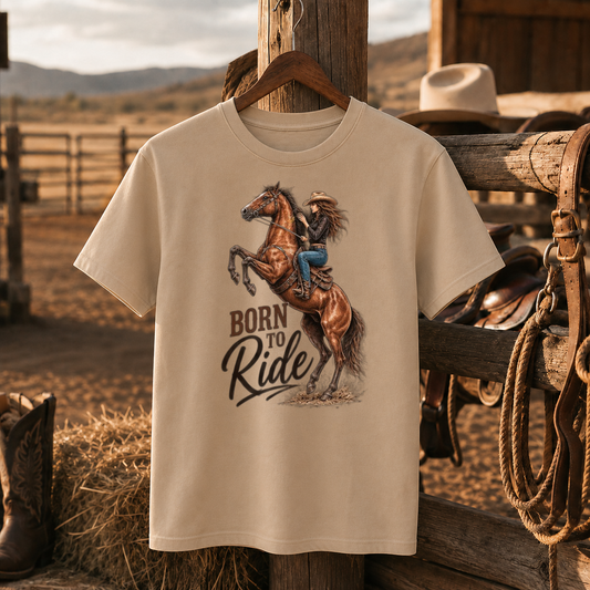 Born To Ride Cowgirl Horse Shirt, Western Riding Apparel – Unisex Tshirt/Hoodie/Sweatshirt