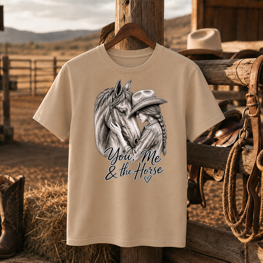 Cowgirl Horse Shirt, Western Horse Lover Tee, Equestrian Gift for Women -Unisex Tshirt /Hoodie/Sweatshirt