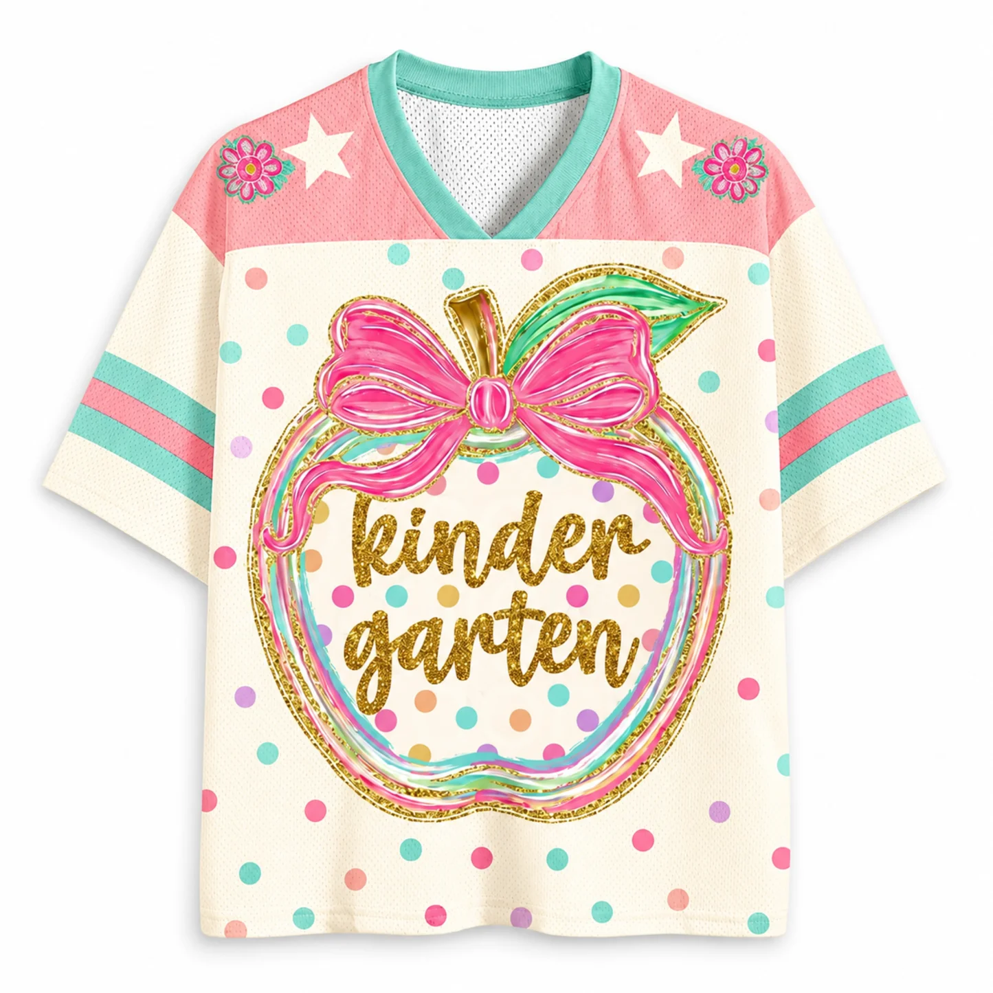 Custom Preppy Mesh Football Jersey, Personalized Name & Number Shirt
