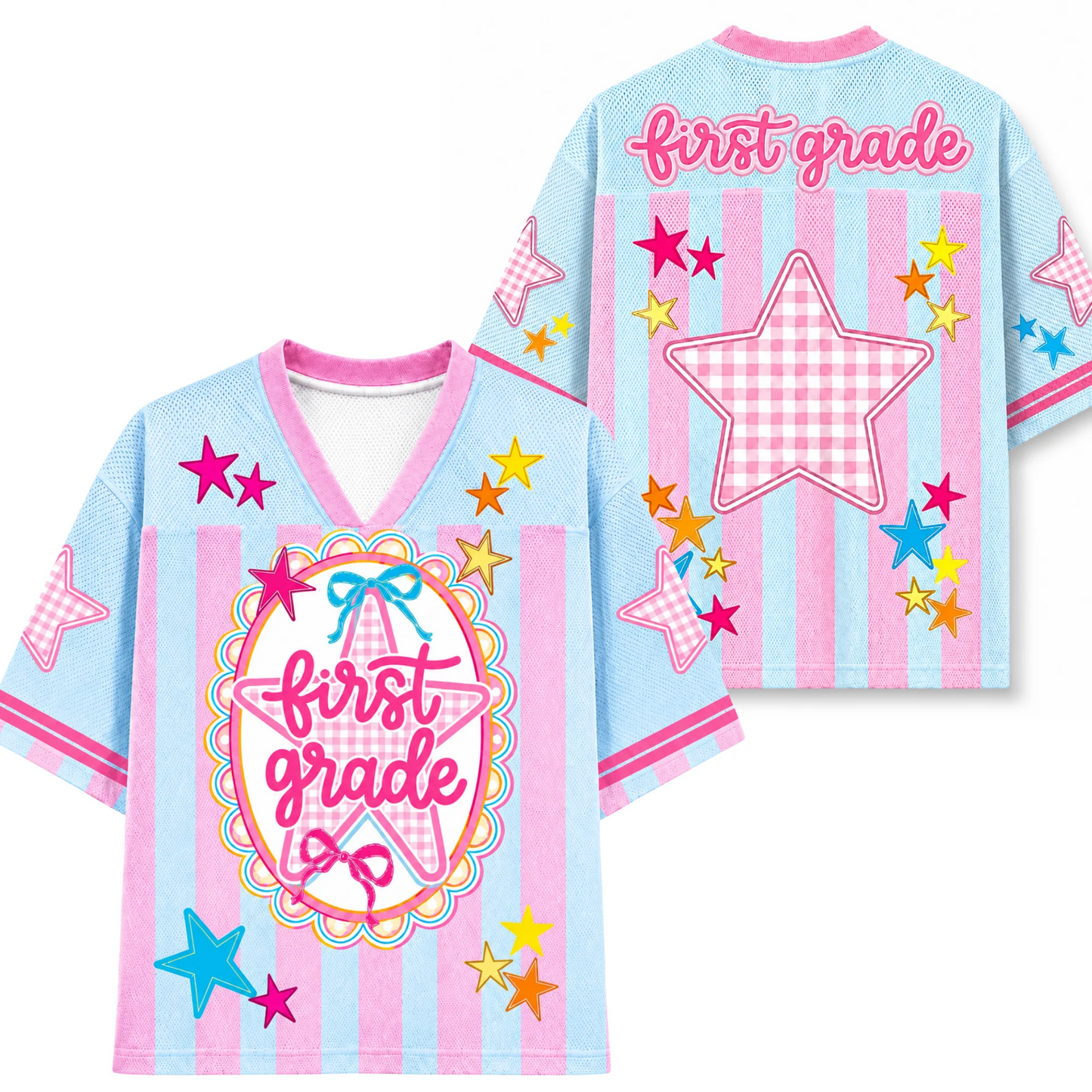 Custom Teacher Mesh Football Jersey, Personalized Back-to-School Shirt