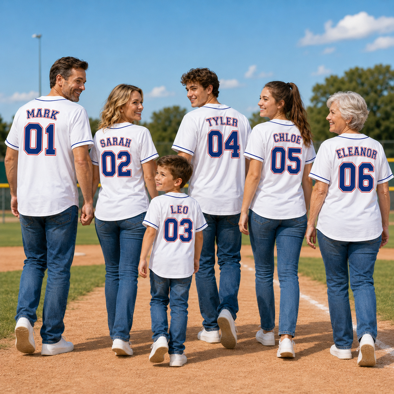 Personalized Family Baseball Jerseys – Daddy, Mommy, Brother, Sister, Grandma & Rookie Custom Name and Number Shirts