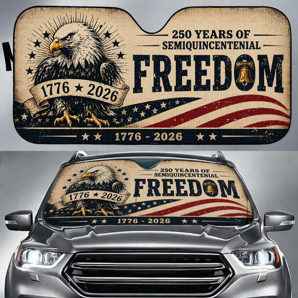250 Years Car Sunshade
