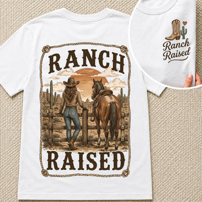 Ranch Raised Horse Lover Cowgirl Tee-Unisex Tshirt /Hoodie/Sweatshirt