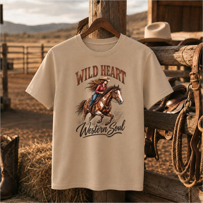 Wild Heart Western Hoodie, Cowgirl Horse Sweatshirt, Horse Lover Gift-Unisex Tshirt /Hoodie/Sweatshirt