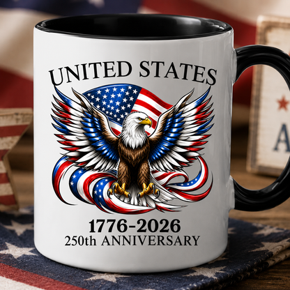 United States of America 250th Anniversary Eagle Crest Coffee Mug